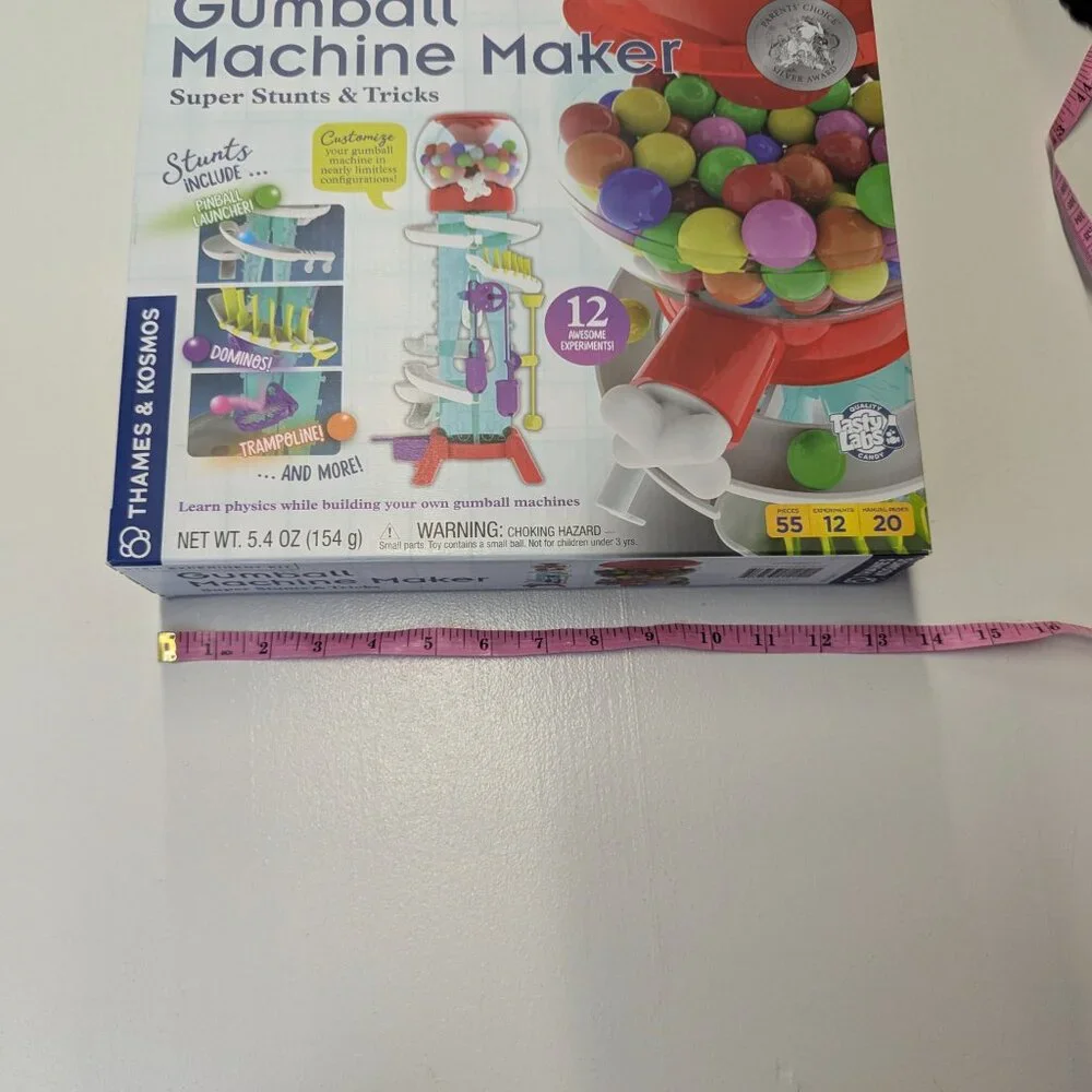 NIB Thames & Kosmos Gumball Machine Maker Super Stunts & Tricks Science Stem Toy